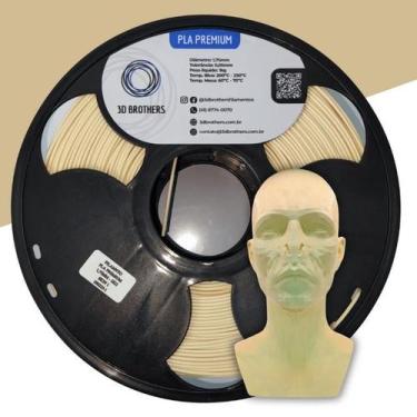 Imagem de Filamento 3d pla premium 1kg 1,75 mm - bege skin 1