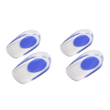 Imagem de Kit 2 Pares Palmilha Calcanheira em Gel de Silicone Protetor de Calcanhar Adesivo para Sapato Alívio da Dor, Esporão de Calcâneo e Anti-impacto Palmilha Ortopédica, Premium