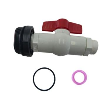 Imagem de WeiLaiKeQi Kit de de barril de chuva, fita veda-rosca para tanque de água, coletor de cano de descida, de tambor com rosca de 2"