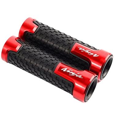 Imagem de Motorcycle Throttle Handle Grips，replacement part，Handlebar Grips Powersports Grips Accessories, For Kawasaki NINJA 400 300 250 ZX6R ZX10R ZX14R ZX12R ZX9R 500R 600R 750R