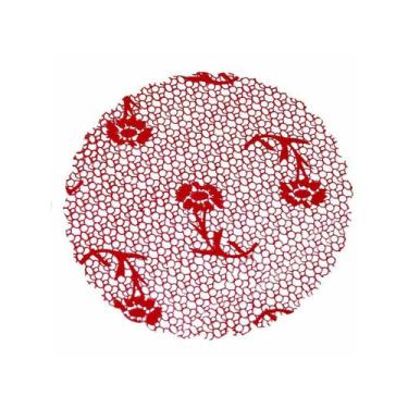 Imagem de Fundo decorado n7 com 100 unidades aia, Vermelho
