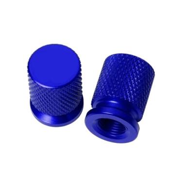 Imagem de jininshengxindianzi Compatible With Royal Enfield Bullet/Meteor/Classic 350 500 Interceptor 650 Continental GT 535 Himalayan 411 400 Motorcycle Tire Valve Caps(Blue)