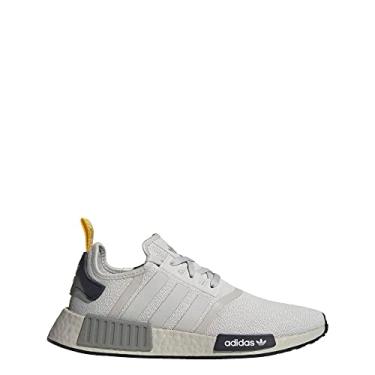 Imagem de adidas Tênis masculino casual NMD R1 com cadarço - Verde, Cinza One/Cinza Três/Legend Ink, 36