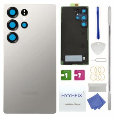 Imagem de HYYHFIX Substituição de vidro traseira para Galaxy S25 Ultra para Samsung Galaxy S25 Ultra SM-S938U 17.5 cm capa traseira de vidro à prova d'água e lente de câmera + kit de ferramentas de reparo