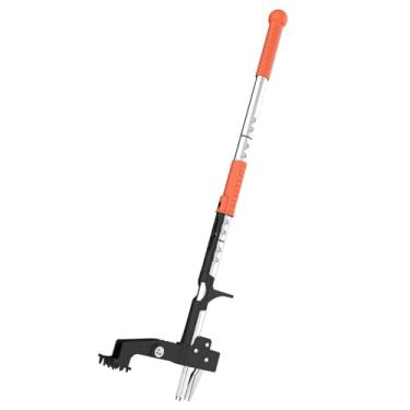 Imagem de Jiawu Ferramenta de Extrator de Ervas Daninhas, Puxador de Ervas Daninhas, 4 Garras, Ergonômica 39.37in Longo, Comprimento Ajustável para Jardinagem, Gramados e Canteiros de Flores,