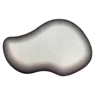 Imagem de Tapete de pelúcia grosso para sala de estar, com formas irregulares, para quarto, casa, macio, fofo, gradiente de cor, decoração de sala de estar (200x250 cm/A)