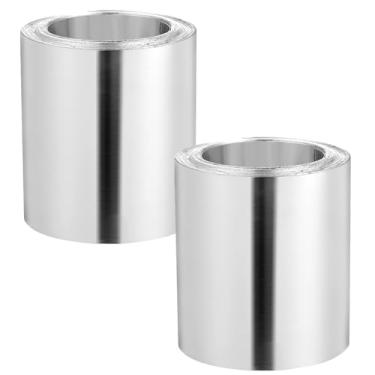 Imagem de Rolo de alumínio intermitente de 10 cm x 127 cm para telhado de metal piscante para jardim Tiras de painéis de telhado de alumínio para prevenção de manchas, vedação de portas de janelas