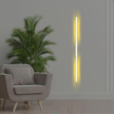 Imagem de Arandela 1m Luminaria Parede Luz Indireta Decoracao Bivolt Branco - Da
