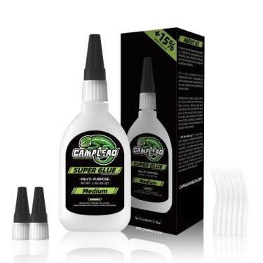 Imagem de Super Glue CAMALEAO de média viscosidade 68 mL com tampas e pontas ext