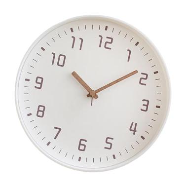 Imagem de WeiLaiKeQi Relógio de parede pendurado, relógio artístico de fácil leitura, decoração para sala de estar, decorativo para restaurante, sala de jantar, interior, Branco