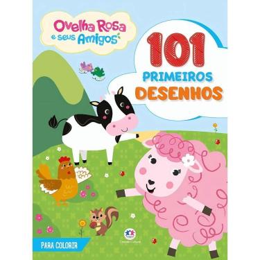 Imagem de Livro 101 Desenhos - Ovelha Rosa E Seus Amigos - Ciranda Cultural