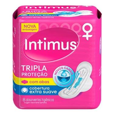 Imagem de Absorvente Intimus Tripla Proteção Cobertura Extra Suave com Abas Emba