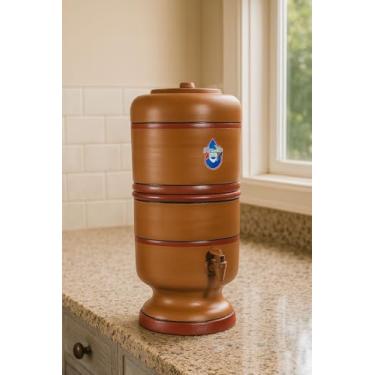 Imagem de FILTRO DE BARRO NATALIA 6 LITROS COM VELA DE CARVAO ATIVADO E BOIA