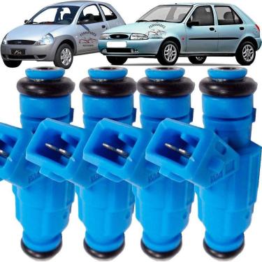 Imagem de Kit 4 Bicos Injetores Ford Ka Fiesta 1.0 2000 2001 2002 2003