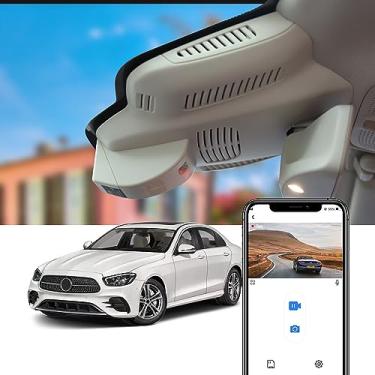 Imagem de Fitcamx Câmera de painel 4K adequada para Benz E Class 2017-2023 E300 E350 E400 E450 Gen5 W213 (HD2-6118), visual OEM, vídeo UHD 2160P, WiFi e aplicativo integrados, gravação em loop, sensor G, fácil