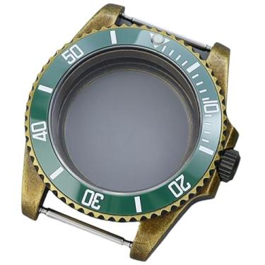 Imagem de FEIYASHI NH35 Caixa de relógio bronze 40 mm modificação de aço inoxidável para movimento Nh34 Nh36 Nh38 peças de relógio Sub GMT, NH35 NH34/36/38 movimento + tampa inferior de vidro 6, Caixa de