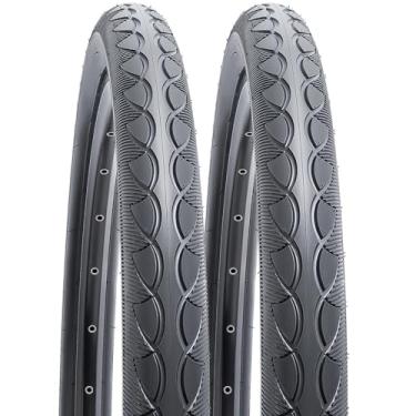 Imagem de YUNSCM 2 peças de pneus de bicicleta de estrada de 66 cm 26 x 2,0/50-559 compatíveis com pneus de bicicleta de 26 x 2,0 26 x 2,10 26 x 2,125 (Y-821)