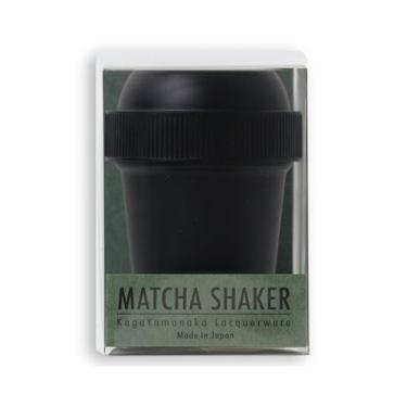 Imagem de Mini coqueteleira para Matcha, Hōjicha e couve em pó – Agitação rápida de 11 segundos | 50 ml com lâmina de mistura | Feito à mão no Japão | Acabamento tradicional de laca | Cor preta profunda