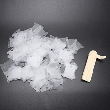 Imagem de Akozon Fio Manual Enrolador Rápido, Ferramenta de Enrolamento de lã de lã Operada por Mão Com Placas de Enrolamento de 100 Pcs para Costura, tricô e crochê