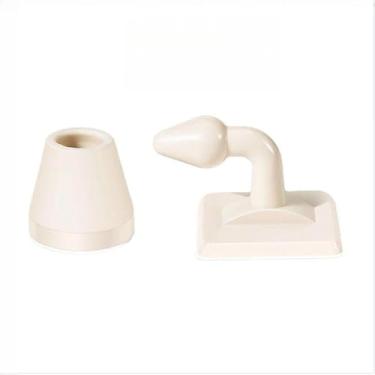 Imagem de Prendedor Segurador de Porta Peso de Porta Prático Acessórios para portas silenciosas(KIT 4 BEGE)