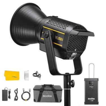 Imagem de GODOX Luz De Vídeo Led Vl150 Ii, 165 W 5600 K Com Montagem Bowens E Luz Contínua Led, Cri 96 Tlci 96,76000 Lux A 1 M, Escurecimento De 0 A 100%, 8 Efeitos Fx, Controle De Aplicativo Bluetooth (Vl150