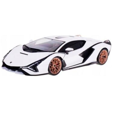 Imagem de Miniatura Carro Lamborghini Sian Fkp 37 1/18 Branco Bburago 11046
