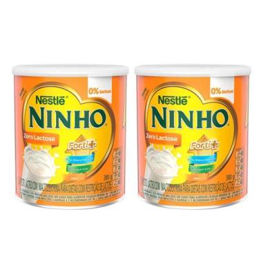 Imagem de Kit 2 und Composto Lácteo em Pó Ninho Zero Lactose 380G - Nestlé