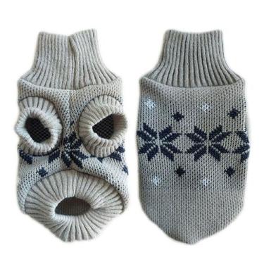 Imagem de Roupa para Pet Jacquard Grande Porte - Kowak, Cinza, P
