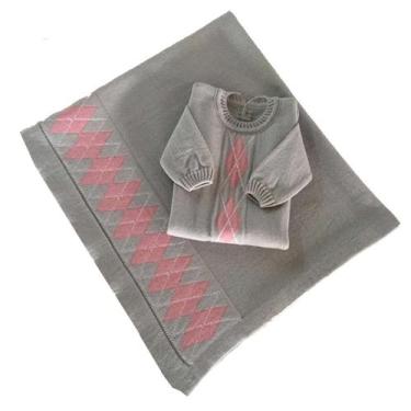 Imagem de Saída Maternidade Escocês - Kowak, Cinza, RN