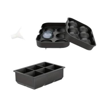 Imagem de Forma De Gelo Grande Em Silicone De Grau Alimentício Para Cubos De Gel