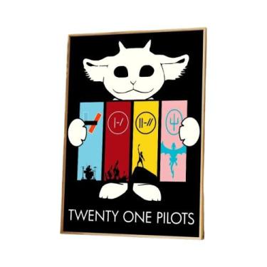 Imagem de Pôster De Papel Branco Twenty One Pilots, Adesivo De Papel Kraft Retrô