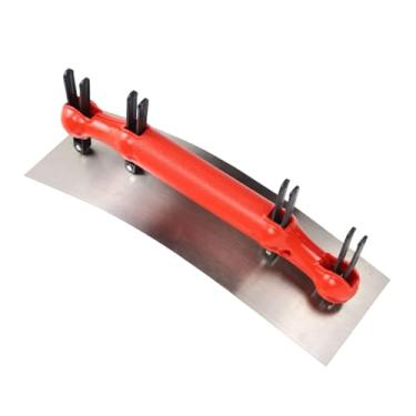 Imagem de Fenteer Desempenadeira de Reboco Cilíndrica Interna e Externa Alisamento Flexível Ajustável Grau Industrial Profissional aço Carbono