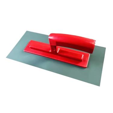 Imagem de Baoblaze Desempenadeira de acabamento plana Desempenadeira de reboco Ferramentas profissionais versáteis de construção Pega confortável para painéis de, Vermelho