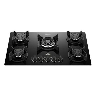 Imagem de Cooktop 5 Bocas A Gas Vidro Bivolt 75x45cm Duo - Electrolux, Bivolt