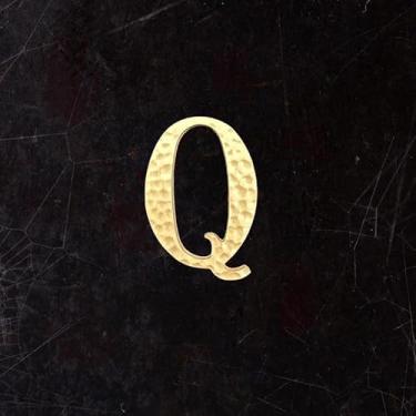 Imagem de BWRMHME Letras e números autoadesivos de latão sólido com textura de estria maleolar – Alfabeto de metal de 4,5 cm de ouro antigo para porta, parede, placa de sinalização de caixa de correio, rua e