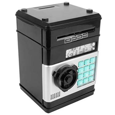 Imagem de Cofrinho, Cofre para Brinquedos, ótimo Presente para Crianças, Cofrinho Divertido, Cadeado Com Senha, Caixa Eletrônico, Notas, Estilo Antigo, Caixa de Tesouro Com Chave, Cofrinho