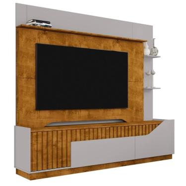 Imagem de Estante Home Tv 75 Pol 210 Cm Dallas Naturalle Off White Bechara