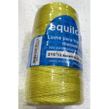 Imagem de Fio equipesca de seda poliamida 210/12 arttezanato, Amarelo