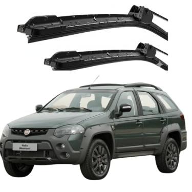 Imagem de TIGER AUTO KIT PALHETAS DE PARABRISA EM SILICONE PREMIUM, COMPATÍVEL FIAT PALIO ADVENTURE IV 2008 ATE 2016, DURABILIDADE GARANTIDA, VISÃO SEGURA
