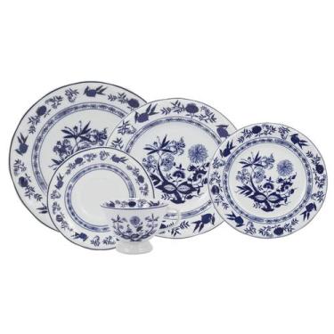 Imagem de Serviço de Jantar e Chá 30 Peças Porcelana Cebolinha - Schmidt