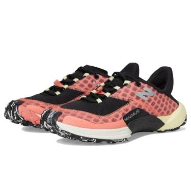 Imagem de New Balance Tênis de corrida feminino Minimus V1 Trail, Vermelho desbotado/preto/pergaminho, 9 Wide