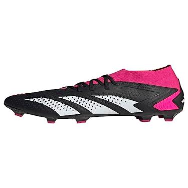 Imagem de adidas Tênis unissex Accuracy.2 Firm Ground, Preto/branco/rosa Team Shock, 8 Women/7 Men