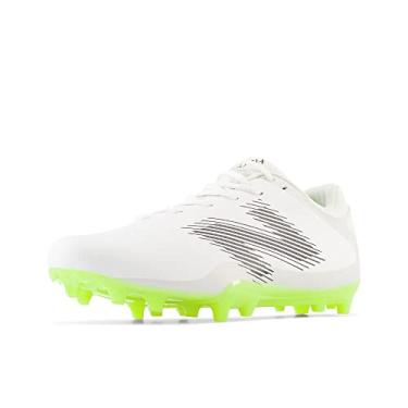 Imagem de New Balance Tênis masculino Rush V4 Low Lacrosse, Branco/Branco/Hi-Lite, 14 Wide