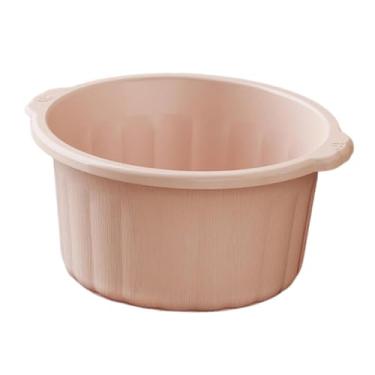 Imagem de KiBcsLic Bacia para banho de pés para pedicure, banheira para pés, uso doméstico, spa, bacia de imersão portátil resistente com balde, Rosa