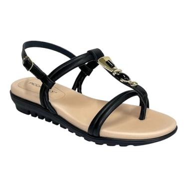 Imagem de Sandália Piccadilly Anabela Marli 523002 Preto