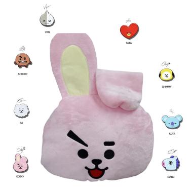 Imagem de Almofada Com Manta Bt21 Rosa Presente K-pop Bts Perfeito Cooky Jungkook