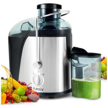 Imagem de Espremedor de Sucos Fullstar , 2 Velocidades, Compacto e Sem BPA, Preto. Ideal para frutas e vegetais frescos.