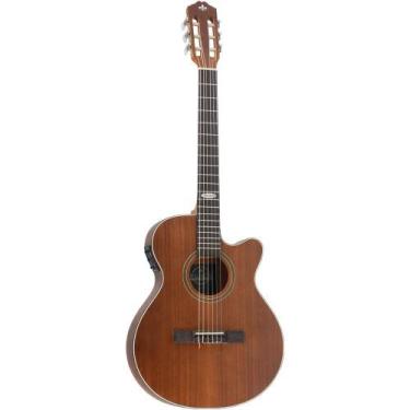 Imagem de Violão Strinberg Eletroacustico SL200C Nylon Flat Mahogany Satin