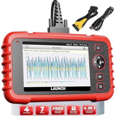 Imagem de LAUNCH Scanner OBD2 CRP123X V2.0, ferramenta de digitalização de diagnóstico de atualização gratuita vitalícia 2025, leitor de código de motor de verificação de carro com óleo/freio/SAS/BMS/DPF/ABS