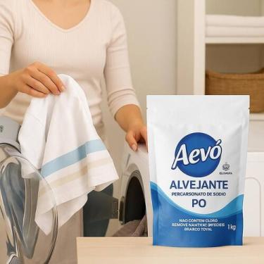 Imagem de Kit 4 Alvejante Aevó 1Kg Sem Cloro Roupas Brancas - Quimivida